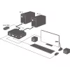 InLine KVM switch kábel, 2 portos, HDMI, 4K, USB, audio