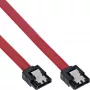 InLine SATA-kábel 150 / 300 / 600 S-ATA csatlakozáshoz reteszekkel, 0,3 m