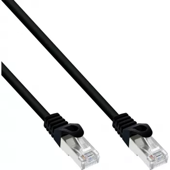 InLine patchkábel SF/UTP Cat.5e fekete 2m, 2 m, Cat5e, SF/UTP (S-FTP), RJ-45, RJ-45, fekete