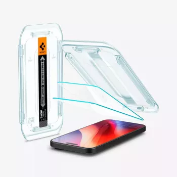 Screen protector Spigen GLAS.tR EZ Fit Apple iPhone 16 Pro Tempered glass Transparent 2 pcs