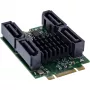 InLine 76660U belső SATA interfészkártya M.2 SATA 6 Gbit/s