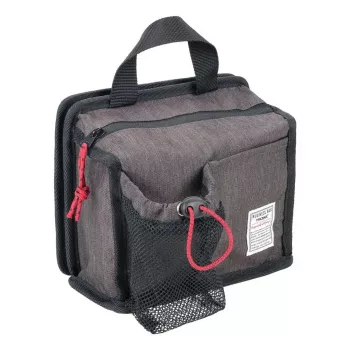 Handbag/shoulder trolley bag TROIKA BBG67/GY — Polyester, Black/Grey, 200×50×175 mm, Zipper