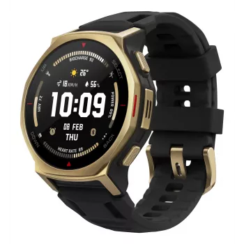Amazfit T-rex 3 Pro 3.35 cm (1.32 inch) AMOLED 44 mm Digital 466 x 466 pixels Touchscreen Gold Wi-Fi GPS (satellite)