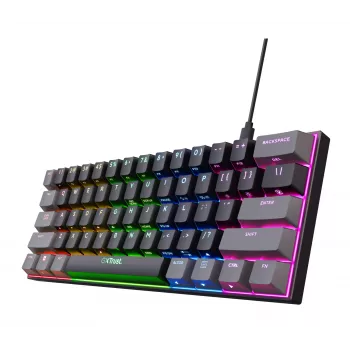 Trust GXT 867 Acira billentyűzet gaming USB QWERTY US-amerikai angol fekete