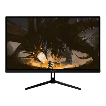 27 inch Arozzi Nova computer monitor, 2560 x 1440 Quad HD, IPS LED, 1 ms, VESA, built-in speakers — Black
