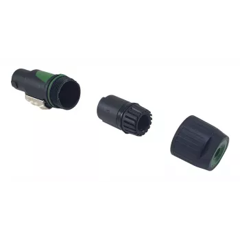 4‑Pole speakON cable connector EQUIP 4‑pole female, black, 22.5×22.5 mm, 30 g