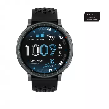 Smartwatch Amazfit Active Max round AMOLED 1.5 inch 480×480 Touchscreen 64MB RAM 4GB 658mAh Black