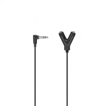 Hama Essential Line 00205190 Audio Splitter Adapter Cable, 3.5 mm Stereo Jack Male to 2x 3.5 mm Stereo Female