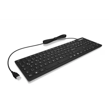 KeySonic KSK-8030 IN (CH) keyboard Industrial USB QWERTZ Swiss Black