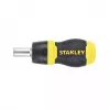 Screwdriver Stanley Stubby Multibit Ratcheting 0-66-358
