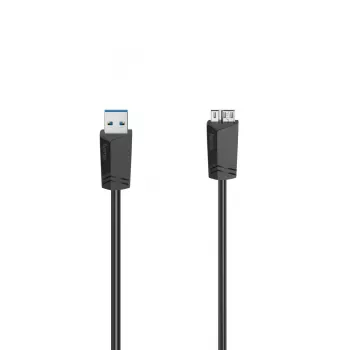 Hama USB-kábel 0,75 m Micro-USB A USB A fekete 5 Gbit/s