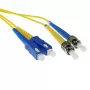 ACT RL2951 SC-ST üvegszálas patchkábel 9/125 µm OS1, duplex, 1,5 m, sárga