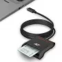 ACT külső USB-C okoskártya eID kártyaolvasó, fekete