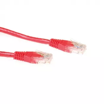 ACT piros 3 m U/UTP CAT6A patch kábel RJ45 dugókkal