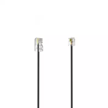 Hama 00201142 telephone cable 6 m Black