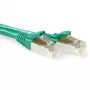 ACT zöld 20 méter LSZH SFTP CAT6A patchkábel, reteszvédelemmel, RJ45 csatlakozókkal