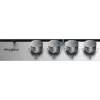 Whirlpool TGML 650 IX rozsdamentes acél beépíthető 58 cm gáz 4 főzőzóna