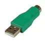 StarTech.com csere PS/2 egér–USB adapter – F/M, PS/2, USB, zöld