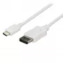 StarTech.com 1,8m USB-C–DisplayPort 1.2 kábel 4K 60Hz – USB-C–DisplayPort adapterkábel HBR2 – DP Alt Mode–DP monitor videokábel – Thunderbolt 3 kompatibilis – fehér