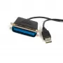 StarTech.com ICUSB128410 3 m (10 ft) USB–párhuzamos nyomtató adapterkábel, dugó/dugó, fekete