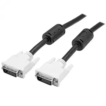 StarTech.com 3 m DVI-D Dual-Link kábel – M/M, 3 m, DVI-D, DVI-D, dugó, dugó, fekete, fehér