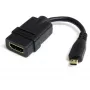 StarTech.com Micro HDMI–HDMI adapter – 4K 30Hz videó – robusztus nagy sebességű Micro HDMI Type-D–HDMI 1.4 konverter/kábeladapter-dongle – Ultra HD HDMI monitorokhoz, tévékhez és displayekhez – aljzat/dugó