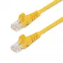 StarTech.com Cat5e Ethernet patch kábel rögzítőfül nélküli RJ45 csatlakozókkal – 0,5 m, sárga