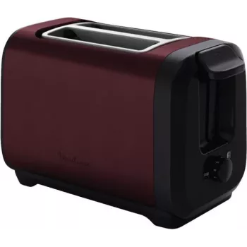 Toaster MOULINEX LT5S05E0 — 2-slice, 1300 W, stainless steel housing, black/red