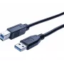 Hypertec 532467-HY USB-kábel USB 3.2 Gen 1 (3.1 Gen 1) 1,8 m USB A USB B fekete
