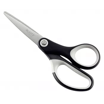 Leitz Titanium Quality Scissors 150 mm, Adult, Straight cut, Single, Black, Metallic, Stainless steel, Titanium