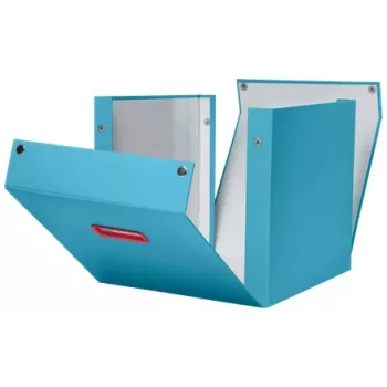 Leitz Click & Store Cosy Cube Large tárolódoboz, tárolódoboz, kék, téglalap alakú, karton, egyszínű, beltéri