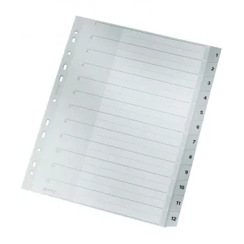 Leitz 12820000 numerikus tab index, karton, szürke