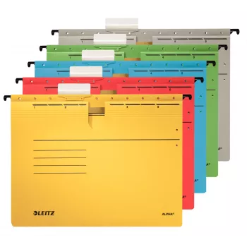 Leitz Alpha hanging folder Cardboard, Metal A4 Red 5 pc(s)