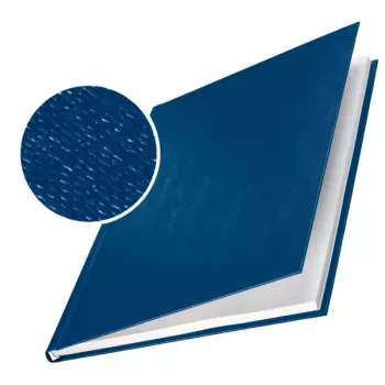 Leitz impressBIND keményvászon borítók 10,5 mm, A4, karton, kék, 105 lap, 1,05 cm, 216 mm