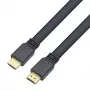 Techly HDMI 2.0 lapos kábel High Speed Ethernet-támogatással A/A M/M 1m