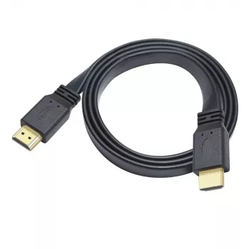 Techly HDMI 2.0 Flat Cable High Speed with Ethernet A/A M/M 1m