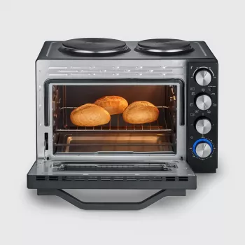 Severin TO 2073 XXL mini sütő 60 L 2200 W fekete grill