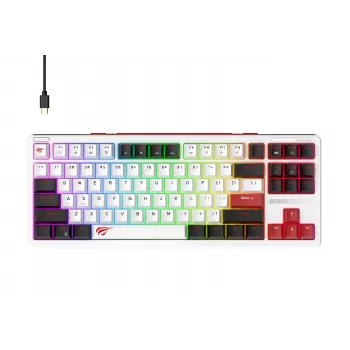 Havit KB902L gaming keyboard 80% wired USB QWERTY 88 keys RGB LED