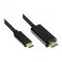 Good Connections GC-M0101 – 2 m – HDMI Type-A (standard) – USB Type-C – dugó – dugó – egyenes