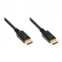 DisplayPort 1.4 csatlakozókábel, 8K / UHD-2 @60Hz, aranyozott érintkezők, CU, fekete, 2m, Good Connections® (4814-020S)