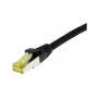 Patch kábel RJ45, CAT6A 500MHz, 25 m, fekete, S-STP (S/FTP), TPE/LSZH (Ultraflex), AWG26, Cat.7 nyers kábellel, Synergy 21 (S217626)