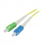 Synergy 21 optikai 1 szálas patch kábel 1,0 m SC-SC (APC) - 9/125µ - OS2 - G657A2 - AD=2 mm - rugalmas törésvédő hüvely (S215731)
