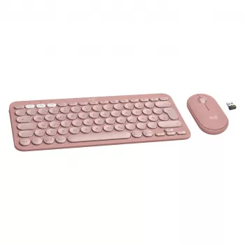 Logitech Pebble 2 Combo billentyűzet egér univerzális RF Wireless + Bluetooth QWERTZ német rózsaszín (920-012205)