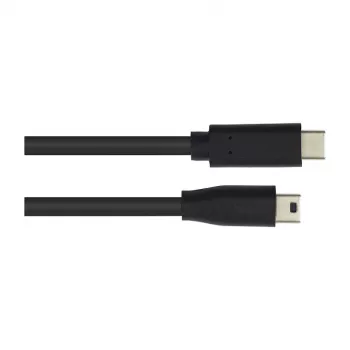 Csatlakozókábel USB 2.0, USB-C(TM) dugó Mini-B-5-pin dugóra, fekete, 3m, Good Connections (3310-CM030)