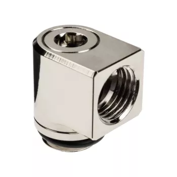 EK Water Blocks EK-Torque Micro adapter 90 fok G1/4 inch külső menet G1/4 inch belső menet - forgatható, nikkel