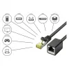 Goodconnections 8070VR-005S Ethernet patchkábel fekete
