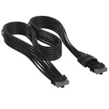 Corsair Premium-Sleeved 12V-2x6 – 12V-2x6 kábel, univerzális – fekete