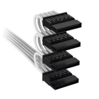 Corsair Premium-Sleeved 4x SATA tápkábel, Type-5 tápegységhez - fehér
