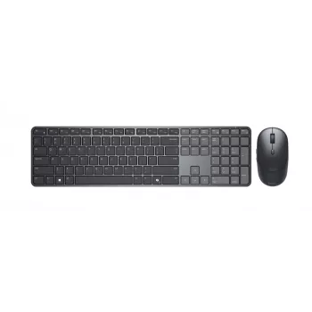 Dell Pro 7 Slim KM726 | billentyűzet- és egérszett | vezeték nélküli | egér mellékelve | elemek mellékelve | litván | vezeték nélküli kapcsolat | fekete