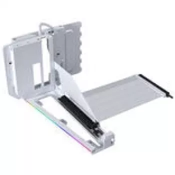 Függőleges GPU-szerelőkészlet Lian Li G89.VG4-5-V4W.00 PCIe 5.0 riser kábellel, fehér